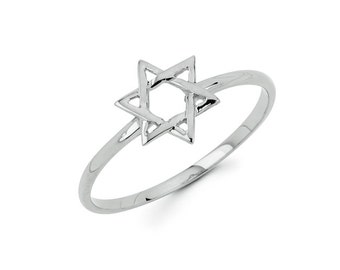 14K Star of david, jewish star, gold ring, jewish ring, jewish symbol, jewish jewelry, dainty jewelry