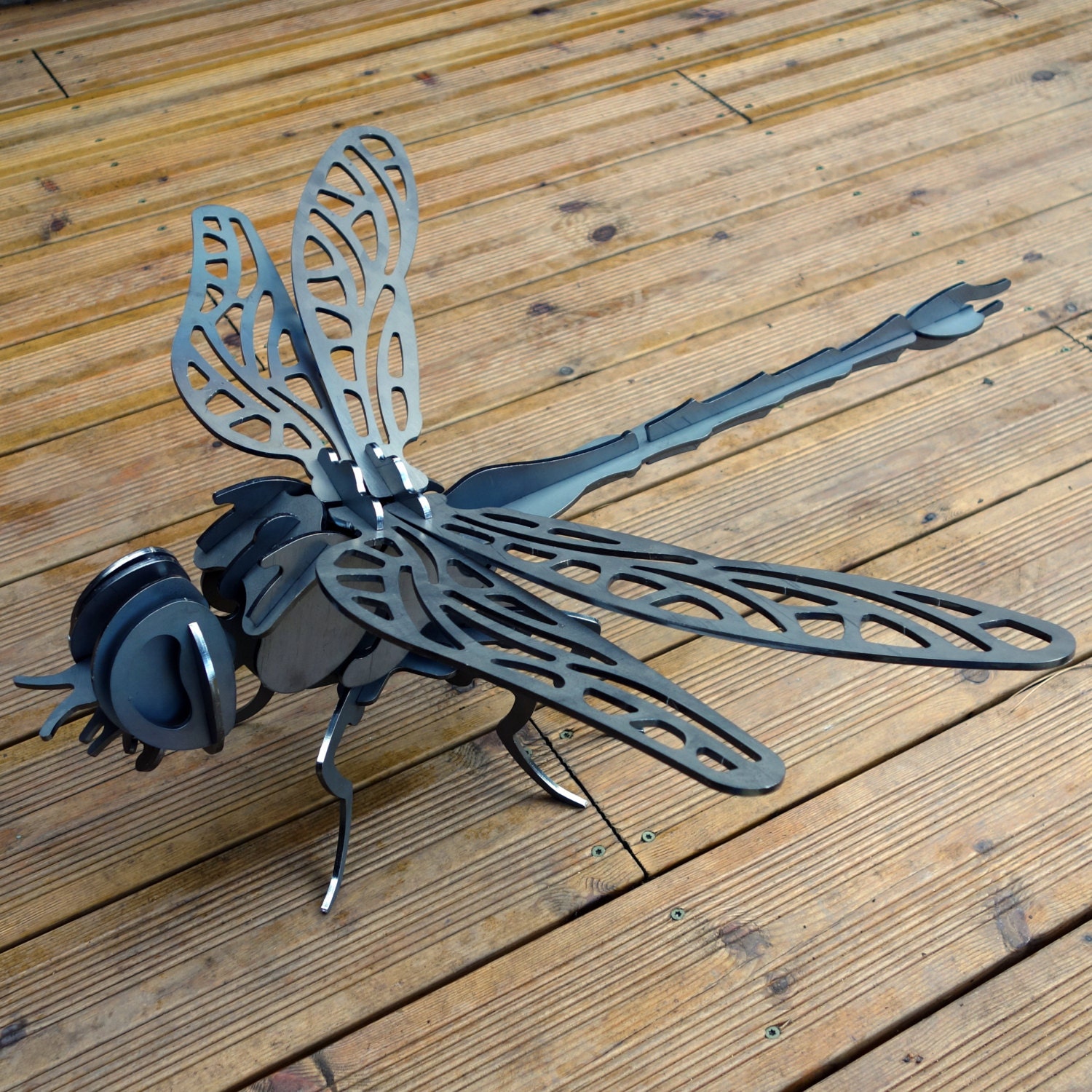 Metal dragonfly decorative outdoor creature by DigbyScottDesigns