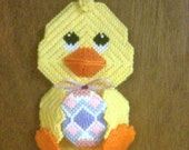 Easter Chick Wall Hanging in Plastic Canvas