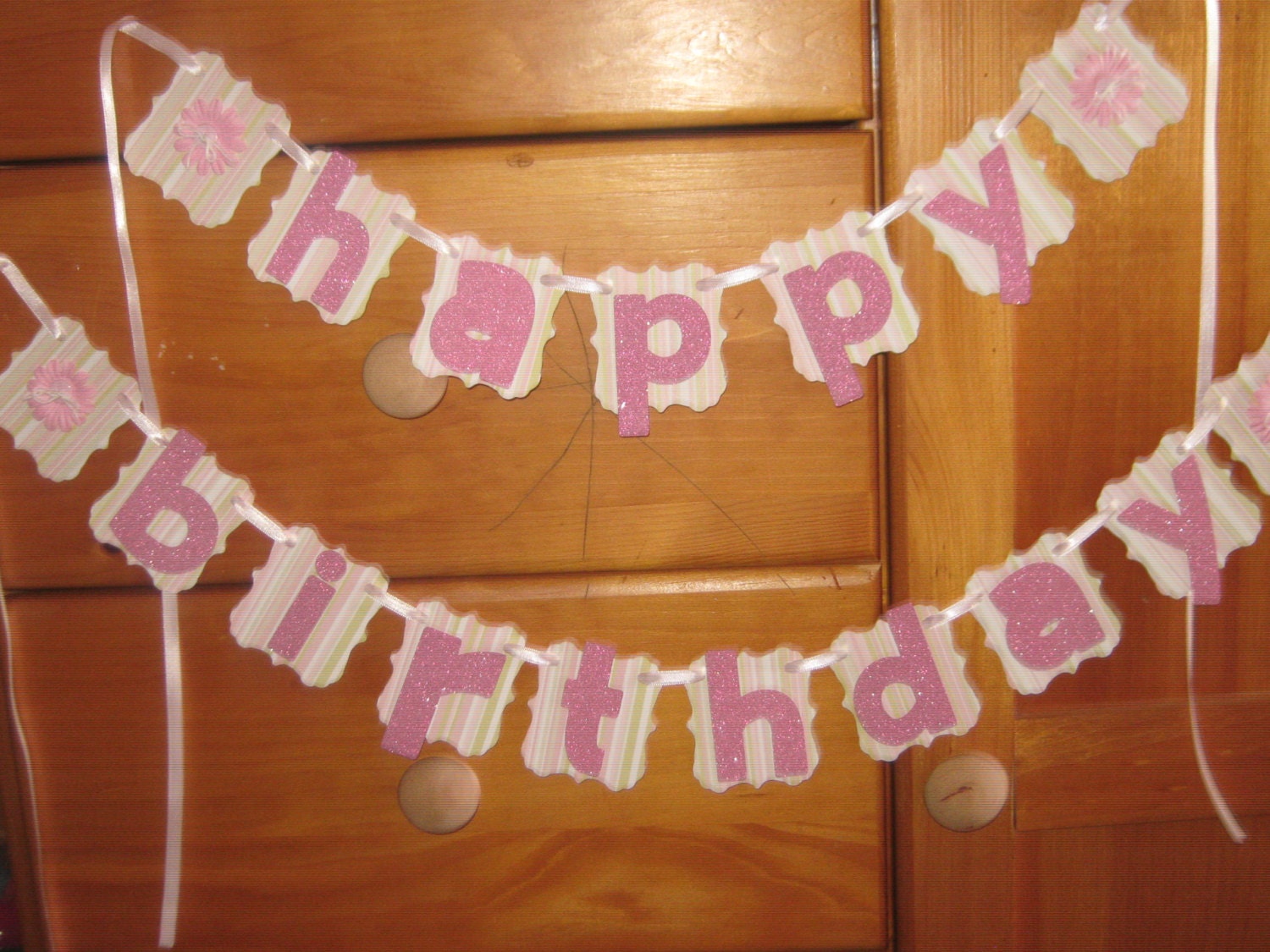 Hand Made Happy Birthday Banner Girls Happy Birthday Banner