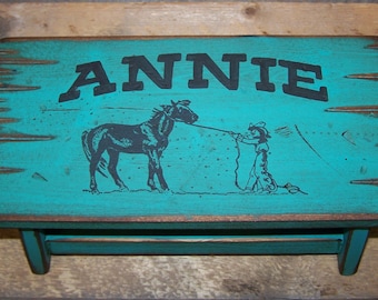 Child stool, kid's stool, bathroom stool, wood stool for kid's, personalized kid's stool, kid's western stool, children's stool