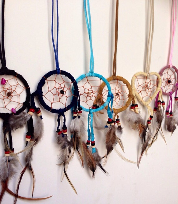 A DOZEN Native American Dreamcatcher/ Necklace/ party favors