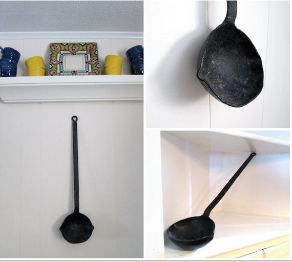 Vintage Cast Iron Smelting Ladle by EagleWingVintage on Etsy