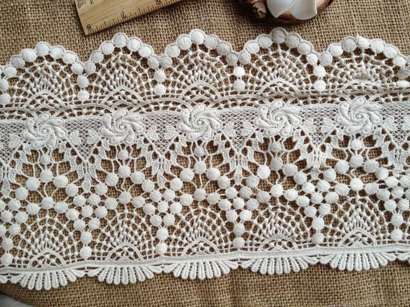 Antique Lace Vintage Beige Crochet Lace Trim for Wedding