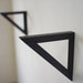 Iron Shelf Bracket / Black / 10" x 10"