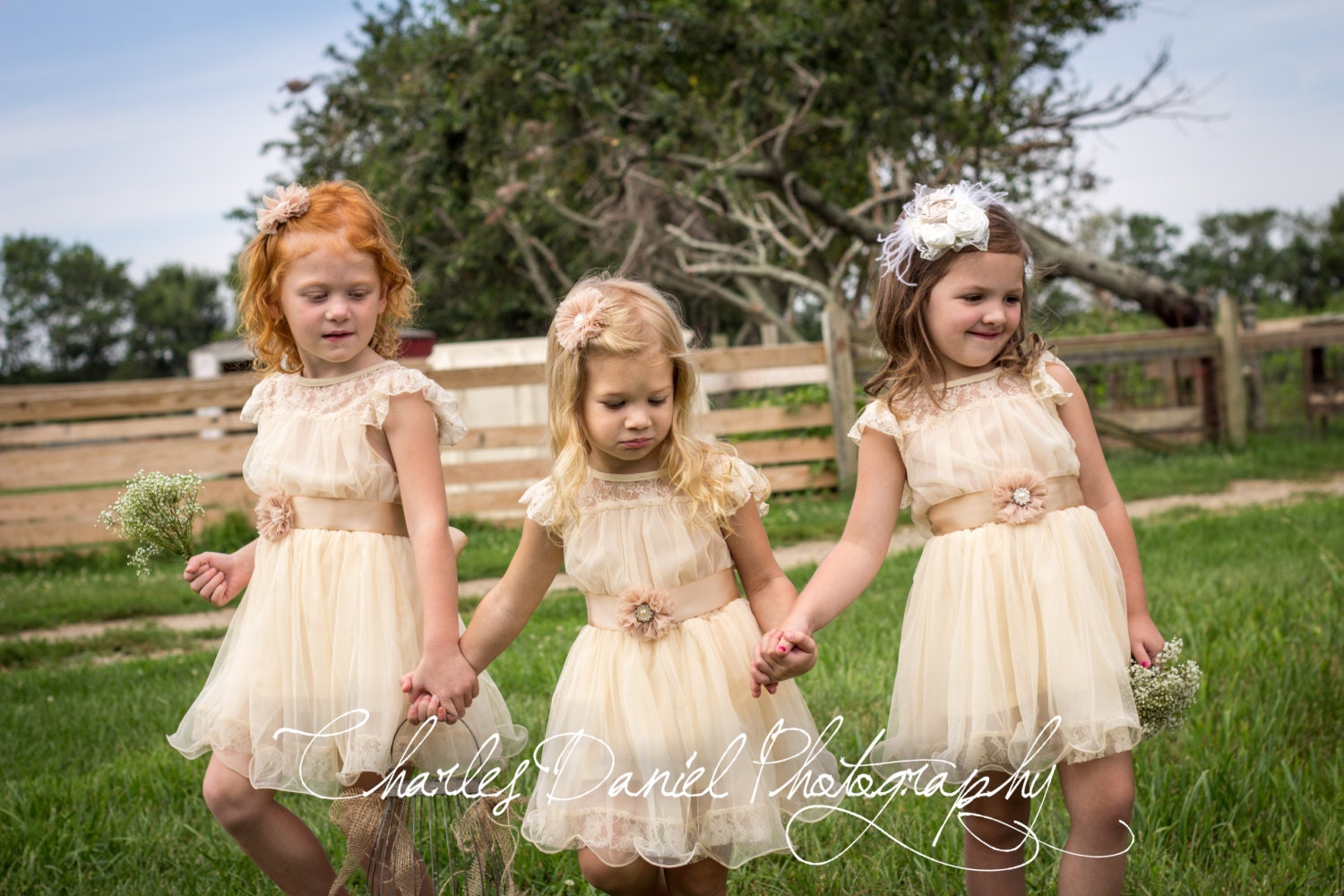 Outdoor Wedding Flower Girl