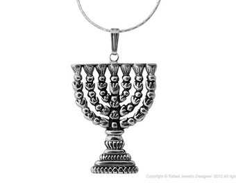 Gemelli Con Moneta Israeliana - Menorah - Argento - Gioielli Etnici