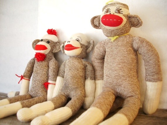 old fashioned monkey toy