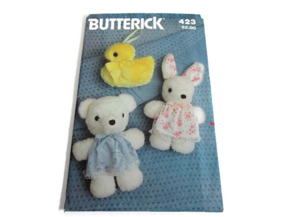 butterick teddy bear pattern