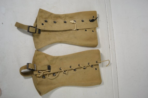 Vintage Boot Covers/Spats.WW2 Gregory And Read Co 3 Leggings