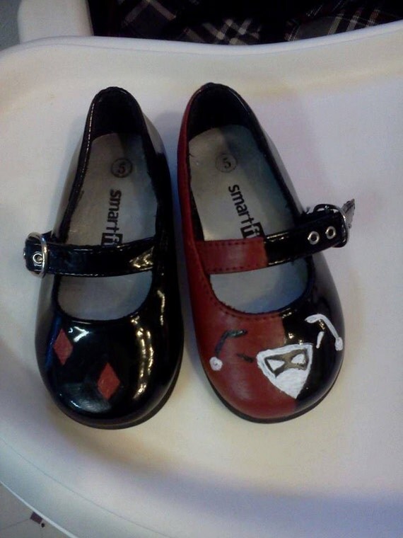 Items similar to Harley Quinn Toddler Shoes on Etsy