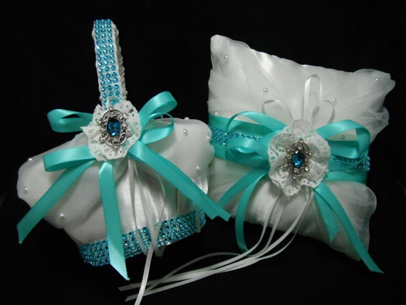 tiffany blue flower bear