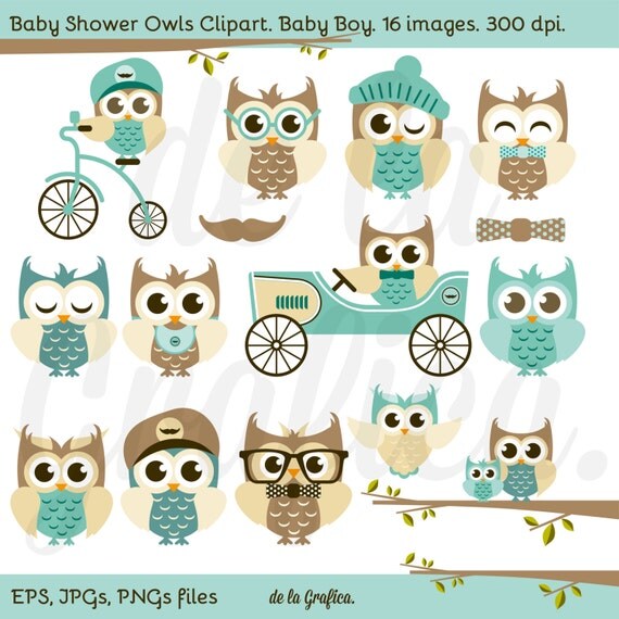 baby shower owl clipart - photo #46