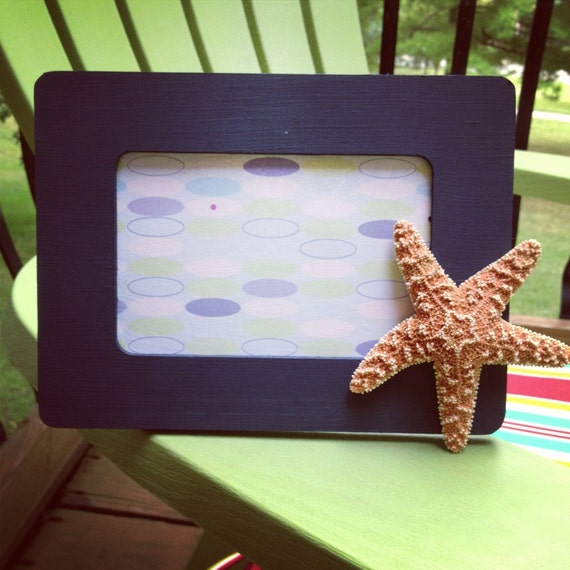 Starfish Wooden Nautical inspired Picture frame 