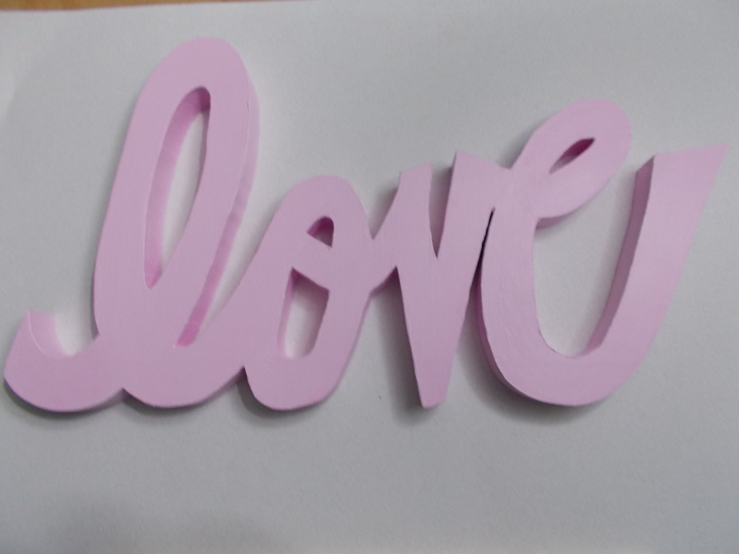 Items similar to Love wooden sign, cursive typography, text, home decor ...