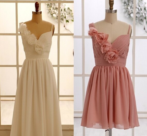 Dusty Rose Pink Bridesmaid Dress/Prom Dress One by misdress