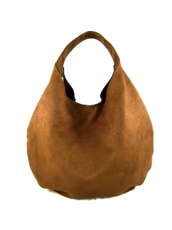 Items similar to BIG BAG tote / hobo / in shoulder / hobo dark brown on ...