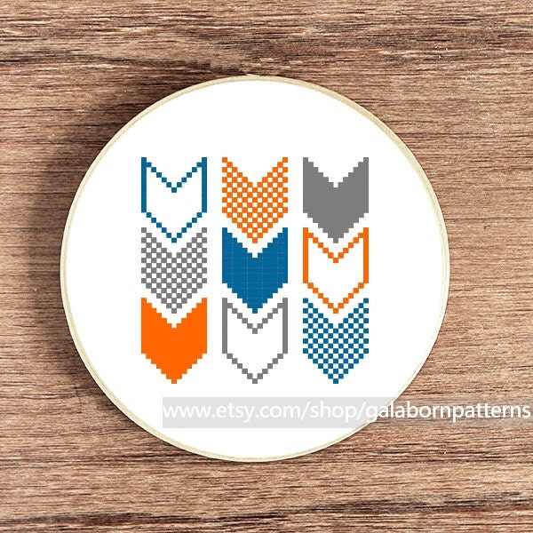 Modern cross stitch PDF Counted cross stitch pattern