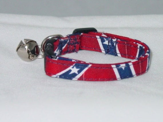 Items similar to Confederate Rebel Flag Dog Collar Tiny Xs Sm Md Lg Xl ...