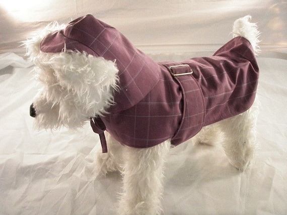 Dog Pet Raincoat Two Piece Lined with Cap