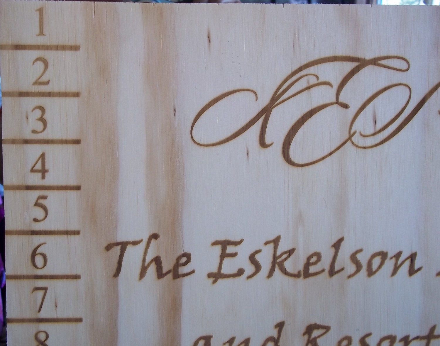 Horseshoe/Cornhole Scoreboard Personalized Customized