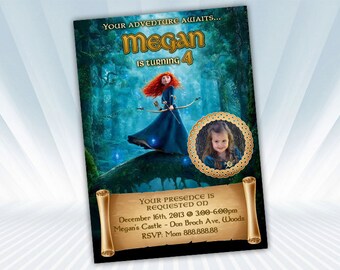 Merida invite | Etsy