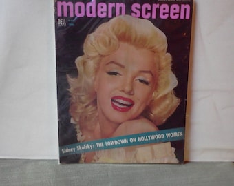 Rare Marylin Monroe Vintage Modern Screen Dell Magazine Mar.1954 Edition Jerry Lewis Lucy & Dezi Arnaz