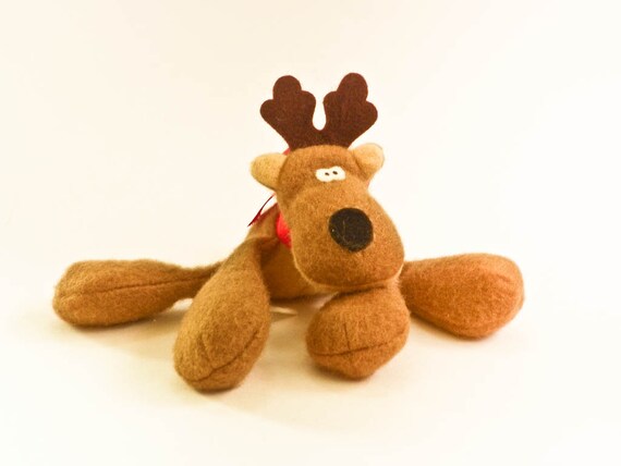 mini reindeer plush toy