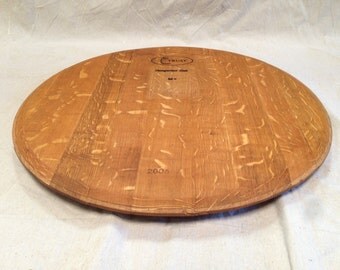 Wine Barrel Top Lazy Susan