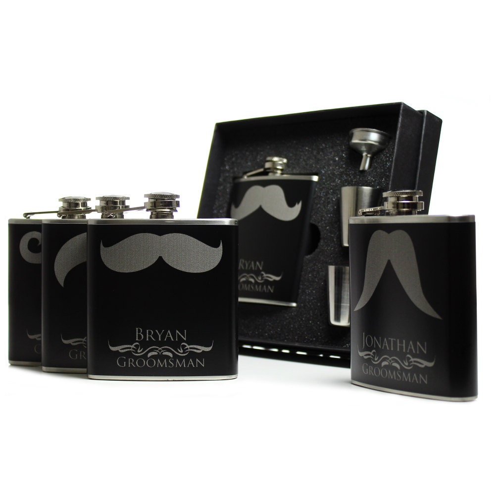 Personalized Groomsmen Gift Stainless Steel Flask