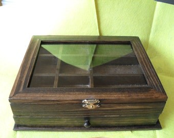 Hand Finished Jewelry Box with Drawer