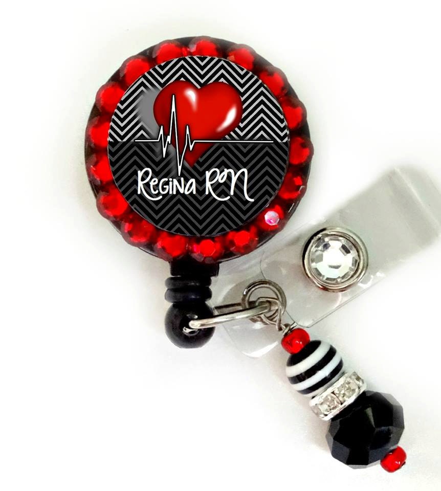 Custom Medical ID badge reel Nurse cna lpn etc E207
