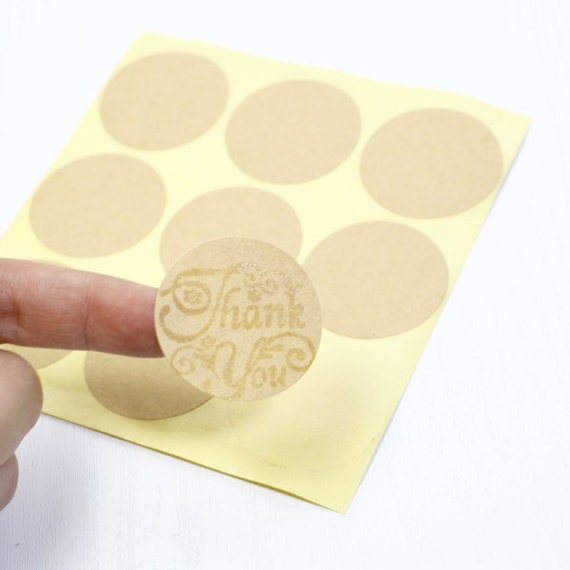 90 Gift sticker , Kraft paper sticker, Stickers, Wedding Seals, Gift