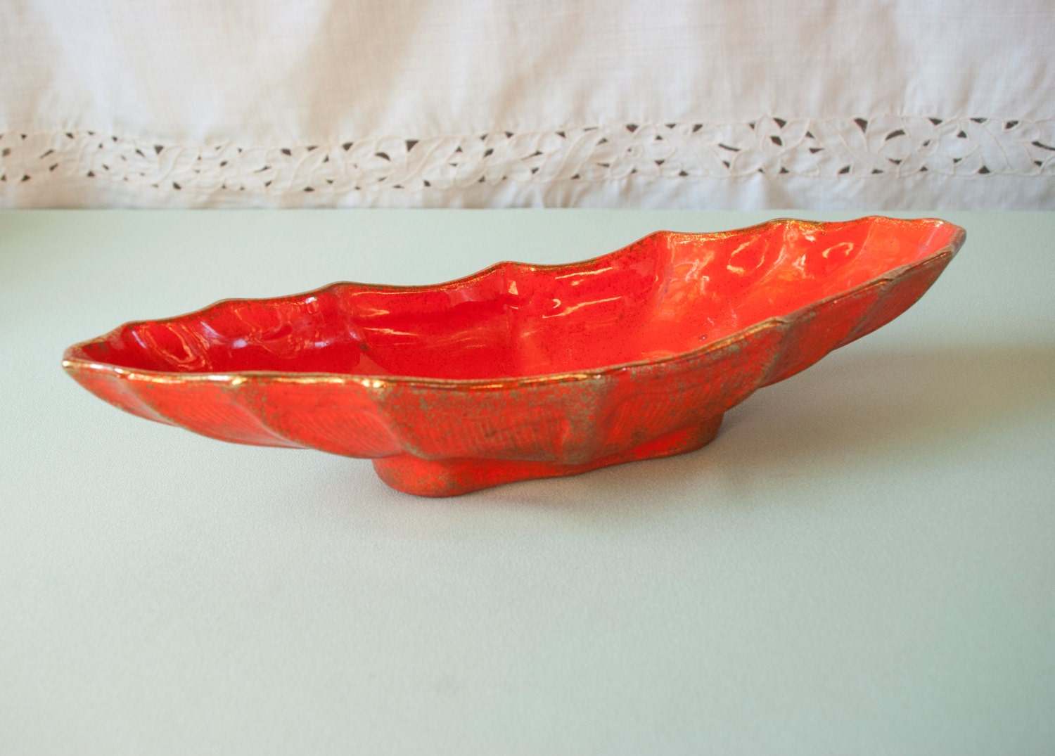 1960's Red California Original Pottery USA 764 Free