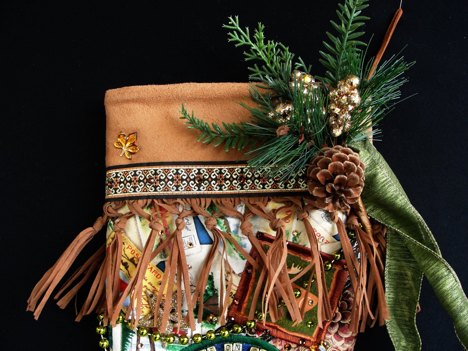 Wildlife Christmas stocking for nature lovers a custom