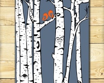 Popular items for birch tree prints on Etsy