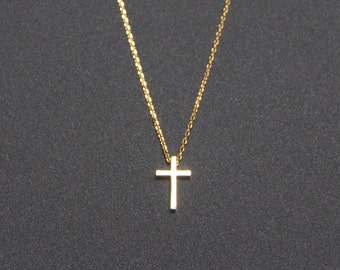 Necklace, cross Minimalist for  Tiny Charm necklaces Cross Gold Necklace,  Pendant  charms Cross