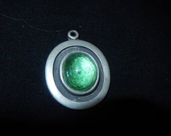 R. Tennesmed Sweden Green Stone Pendant