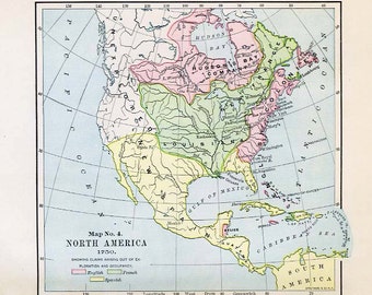 Print of Map-North America 1650