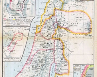 Print Of Map-The Solar System 1892 Atlas