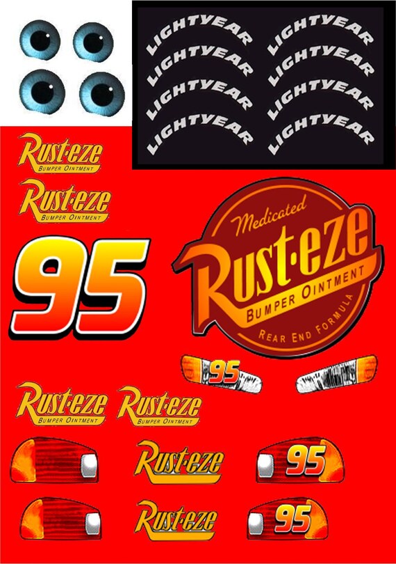 Lightning Mcqueen Printable Decals Printable Templates