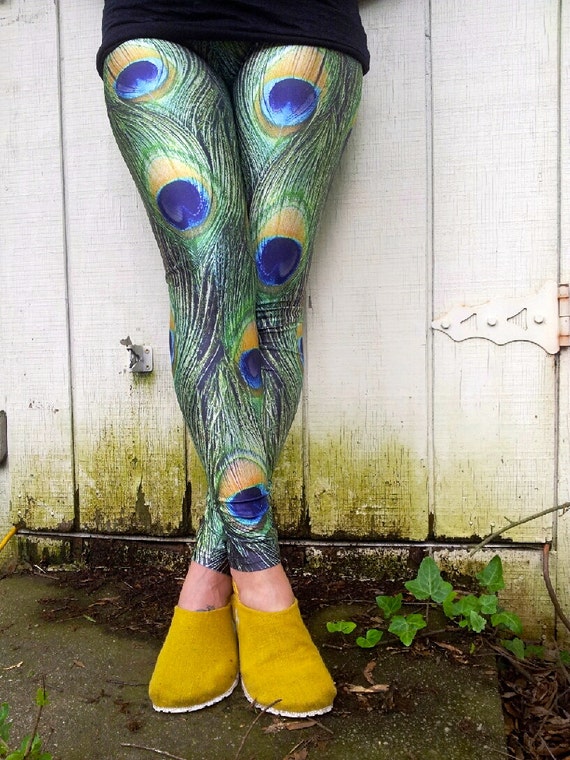 Peacock Pattern Yoga Pants | etsy your place to buy and sell all things handmade Peacock Pattern Yoga Pants | etsy your place to buy and sell all things handmade