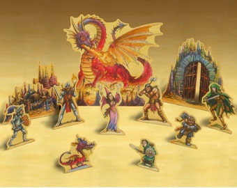 Dragon Great Red play set printable