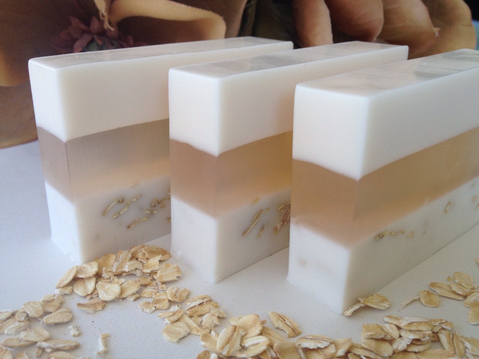 Oatmeal Milk & Honey glycerin soap goats milk oatmeal