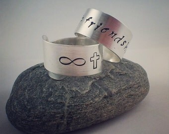 Infinite Faith in Friendship - Custom Couples/Best Friends Rings - Set ...