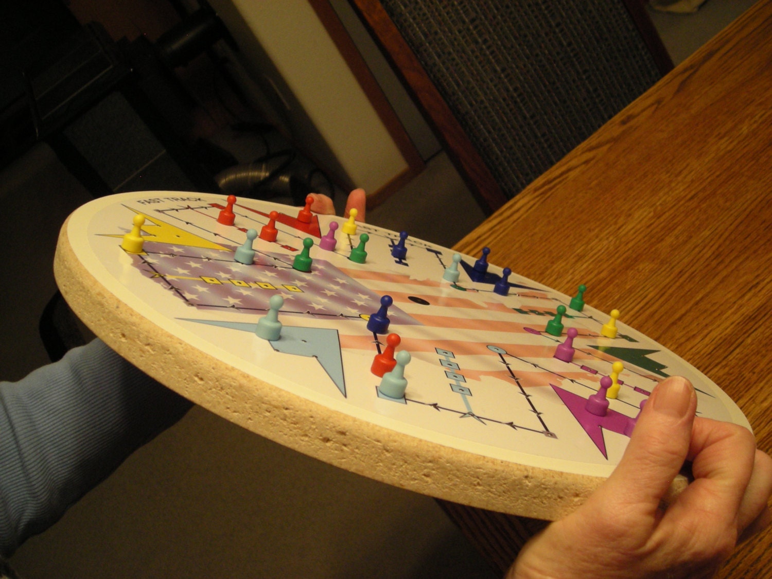 Fasttrack Board Game played by 2 to 6 players. Game
