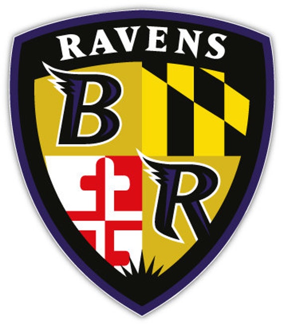 Baltimore Ravens Shield NFL Football Sticker Decal 4 X