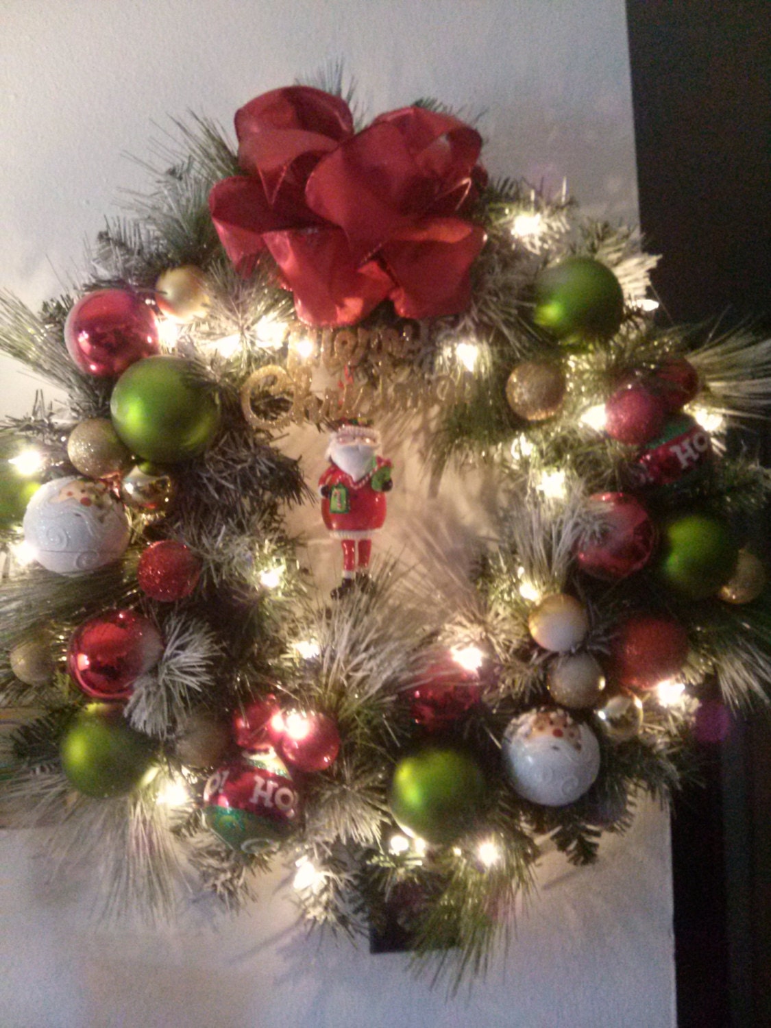 Santa Christmas Wreath