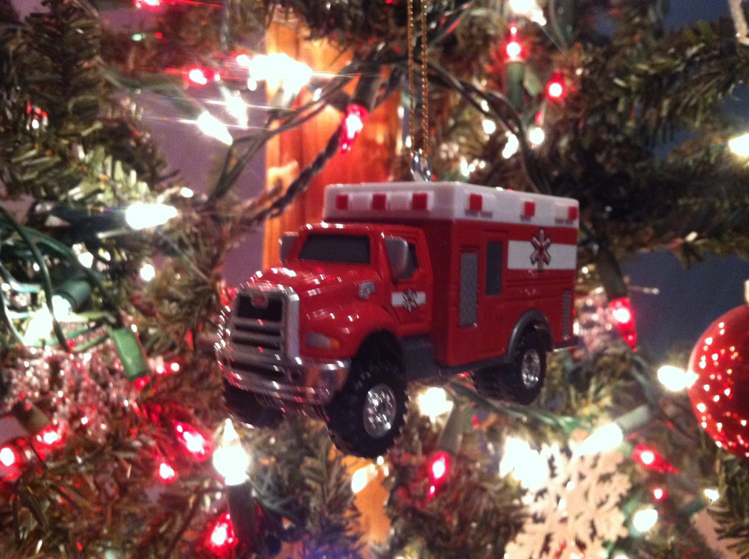 Tonka Metal Ambulance Christmas Ornament