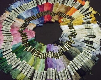 65 skeins DMC Cotton Embroidery Floss Kit - NO FAKES - 6-Strand Thread stickgarn madejas borduurgaren brodertråd Мулине hímzőcérna